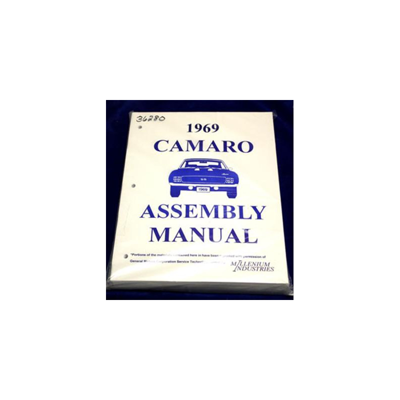 Factory Assembly Manuals Camaro 1969