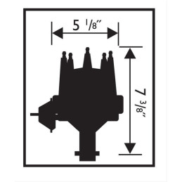 Distributeur MSD Pro-Billet - Chevy "HEI" Small Block / Big Block
